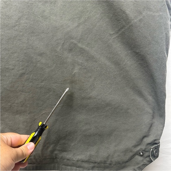 Cabela’s 2XL Tall Sherpa Lined Canvas Zip Vest Olive Green - Picture 5 of 8